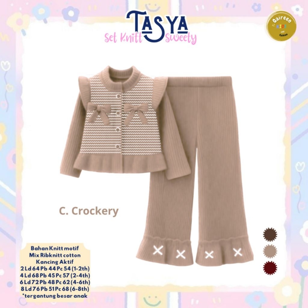 TASYA SET KNITT BY QAIREEN