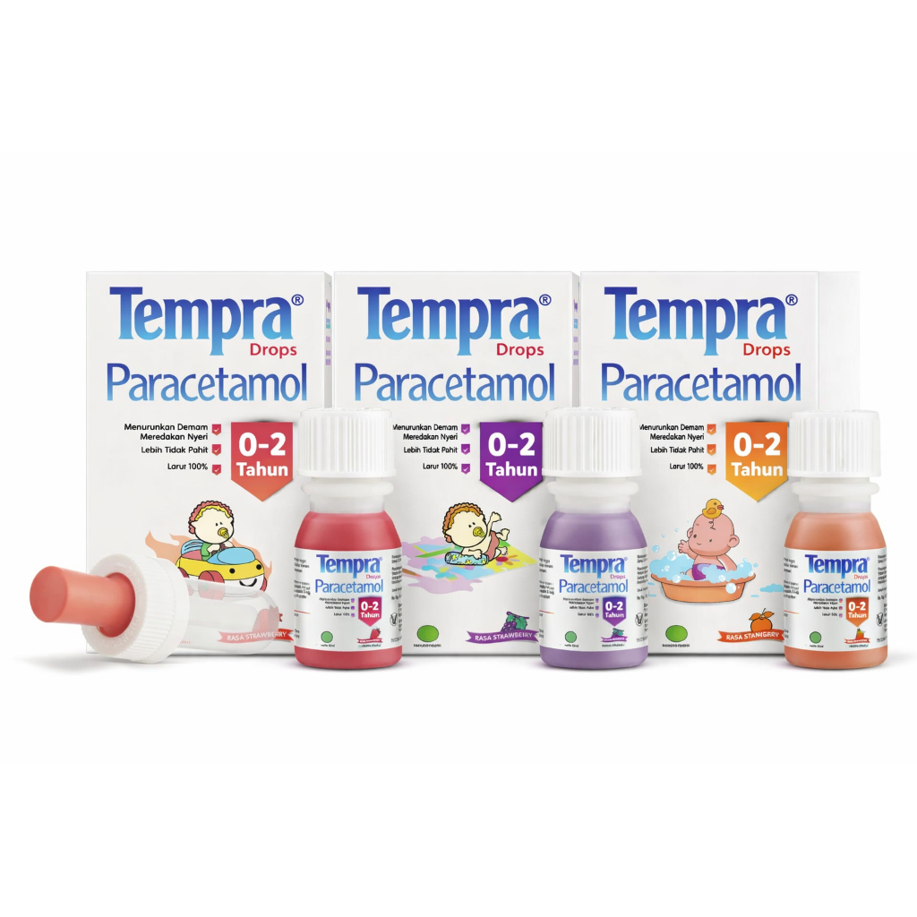 Tempra Drop 15ml - Sirup Paracetamol Anak (0-2 Tahun) / Sirup Meredakan Demam Bayi
