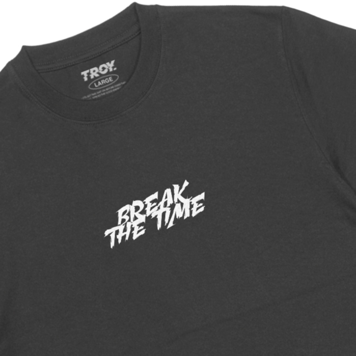 Troy Company T-shirt Dark Grey Break Time - Kaos Lengan Pendek Kaos Abu Gelap MTD 2888