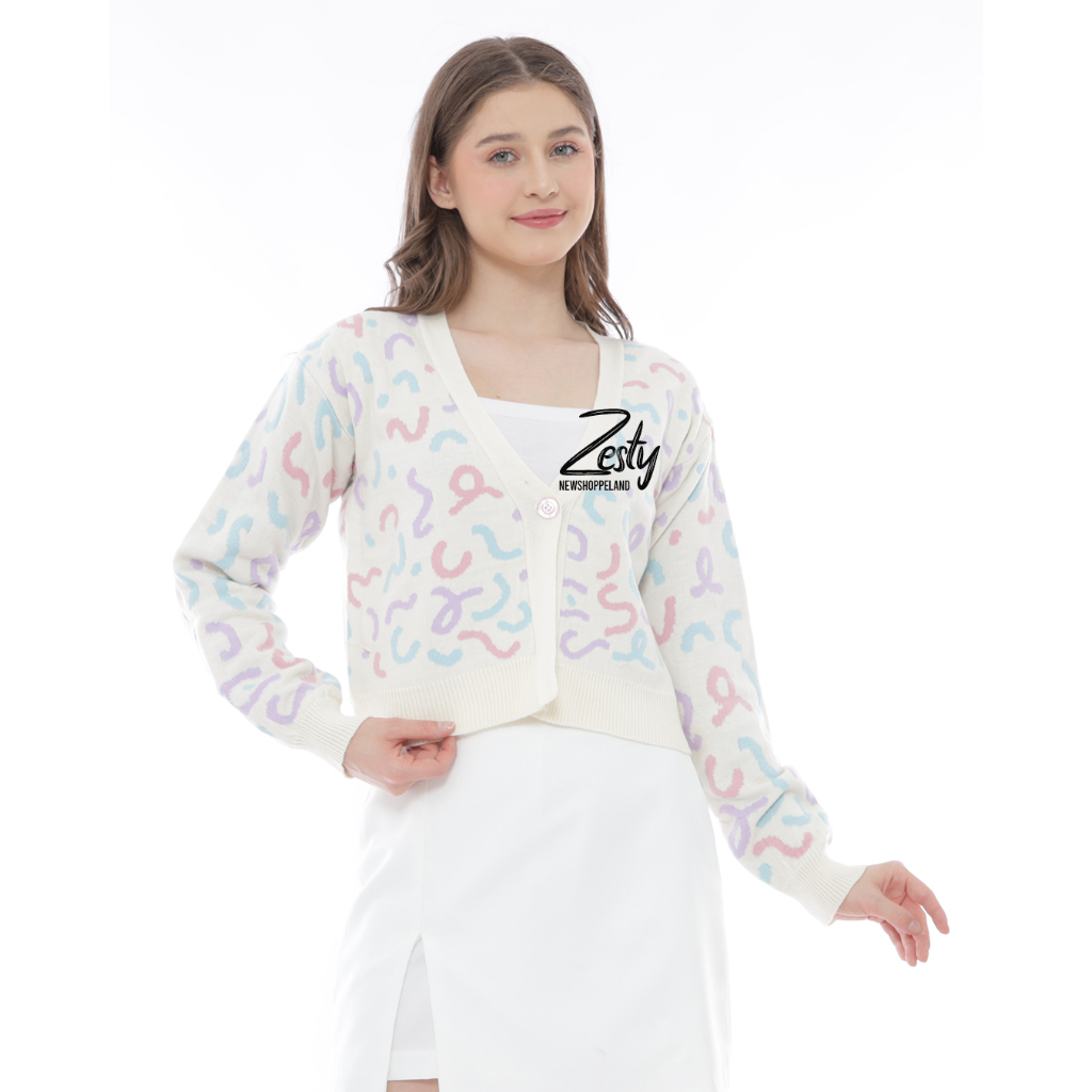 NEWSHOPPELAND - Zesty Confetti Knit Cardigan