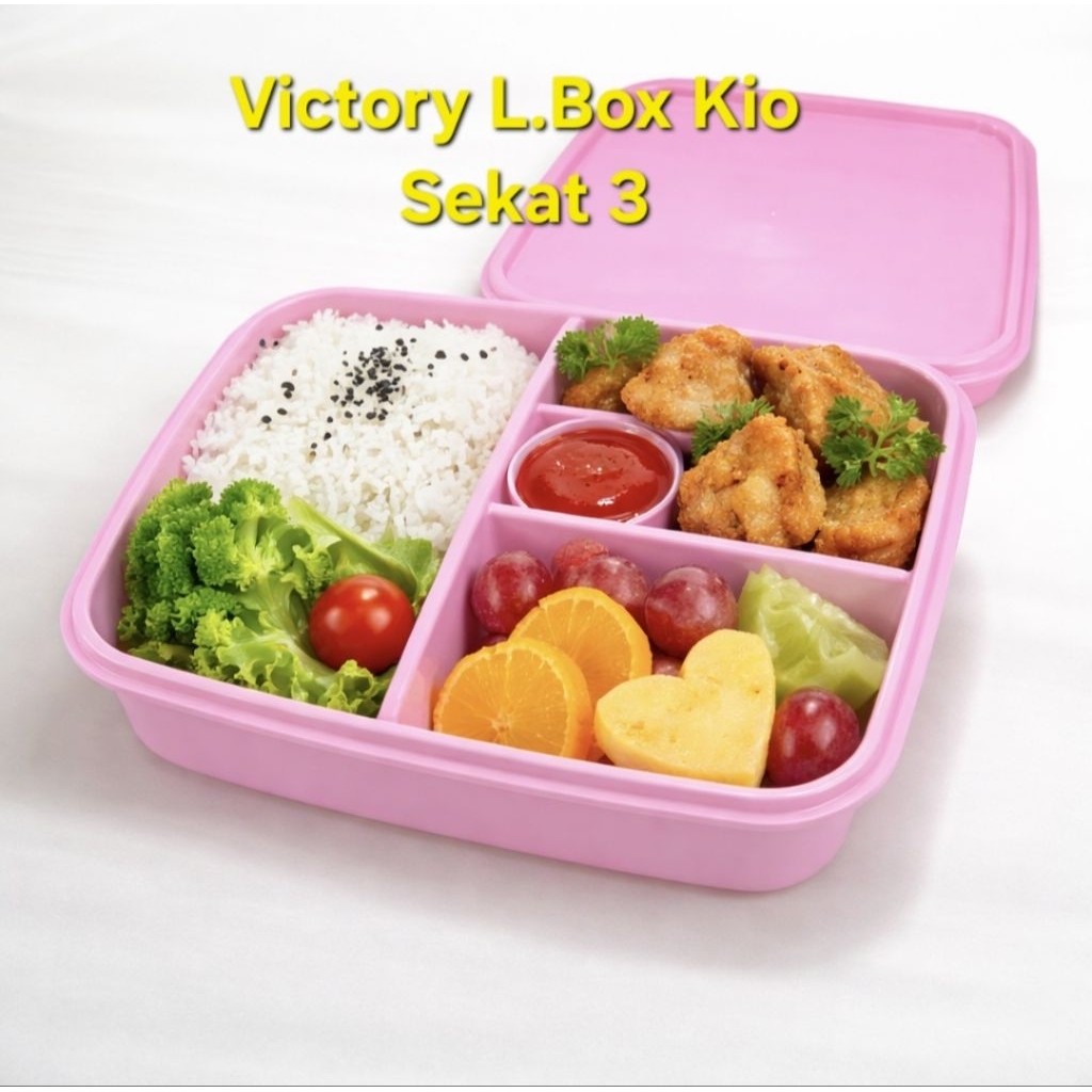 KOTAK NASI SEKAT 3 /  LUNCH BOX KYO VICTORY