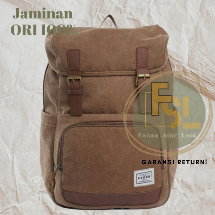 TERLARIS Tas Ransel 1989Btr 20L Canvas Laptop Wanita Backpack 14" Murah