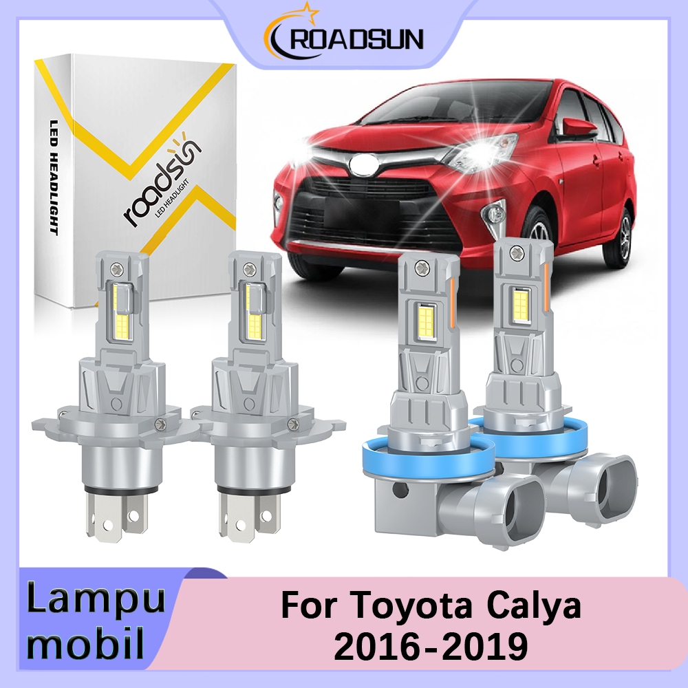 [For Toyota Calya 2016-2019] Sepasang LED Lampu Depan Mobil Hi/Lo Beam Dan Lampu Kabut 12V 180W 2000