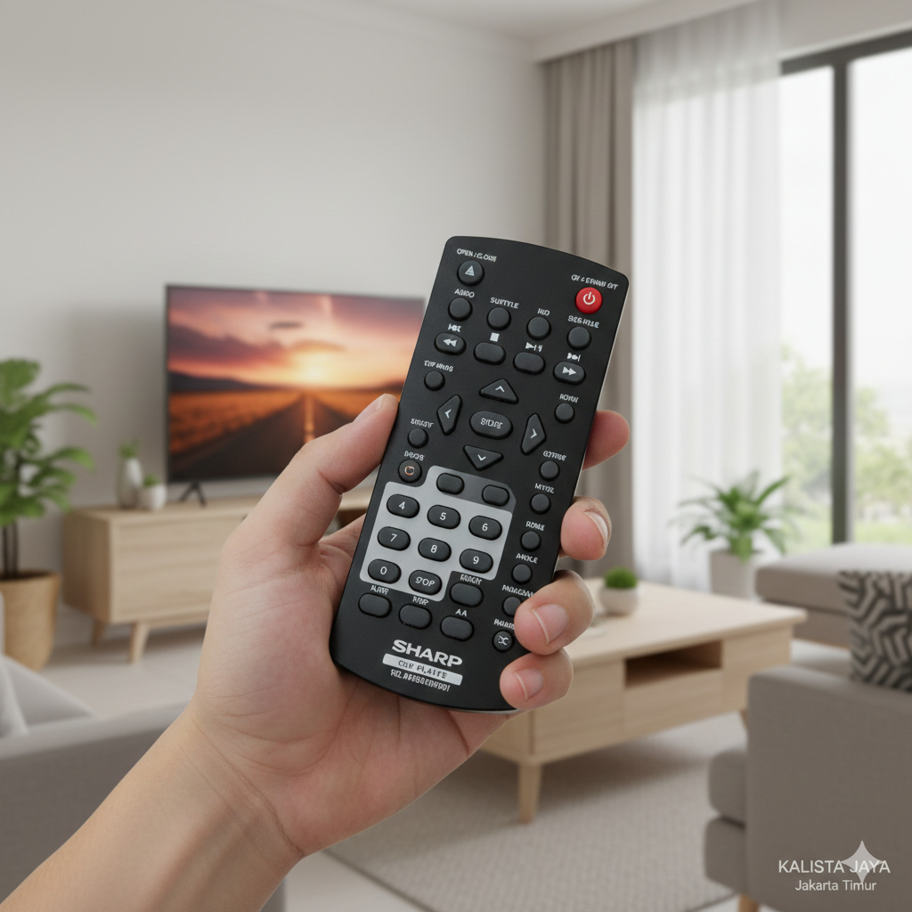 REMOTE DVD SHARP PLAYER 92L8502400W001 ORIGINAL ASLI