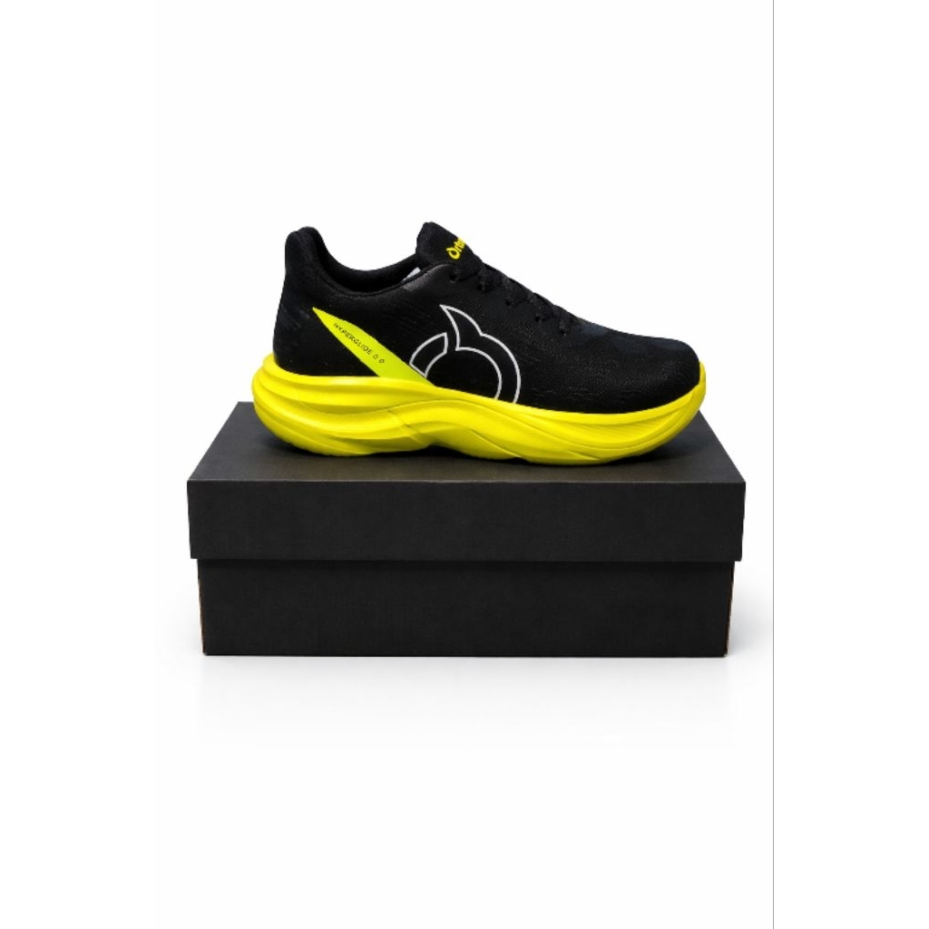 ortuseight sepatu running HG 2.0 hitam stabilo| hyperglide 2.0 | sepatu lari | sepatu running