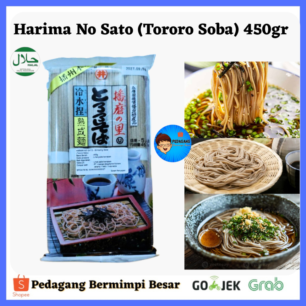 [PBB] Harima No Sato Tororo Soba 450gr / Soba Jepang Tororo / Mie Soba Jepang / Japanese Soba Noodle