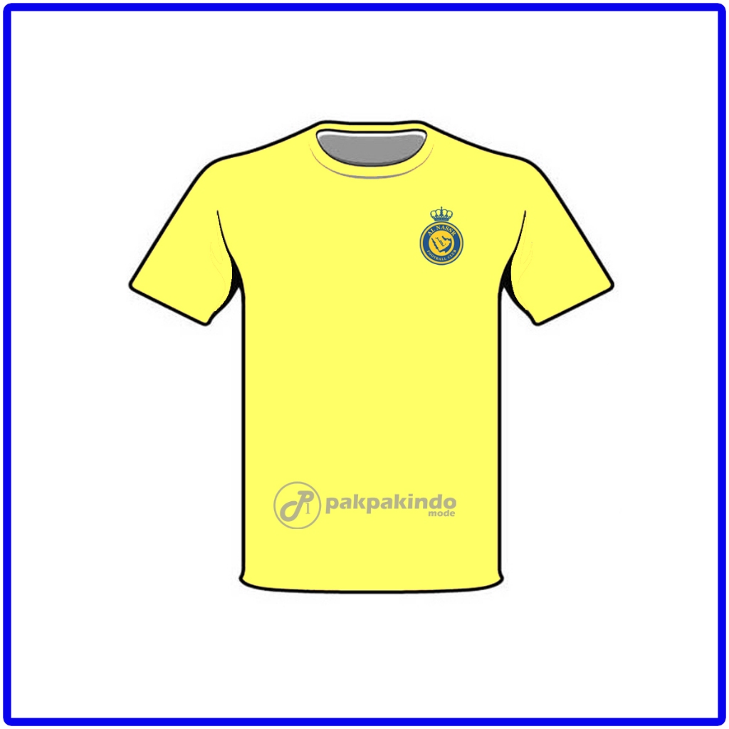 BAJU KAOS TIM SEPAK BOLA LIGA ARAB SAUDI AL NASSR LENGAN PENDEK PRIA WANITA