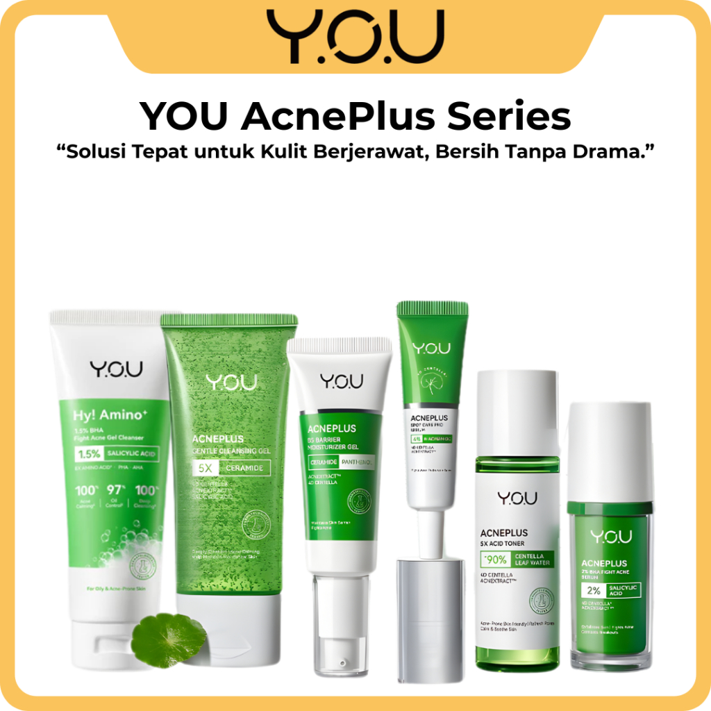 YOU Acneplus Series | Skincare Jerawat | Atasi Jerawat kulit sensitif dan berminyak