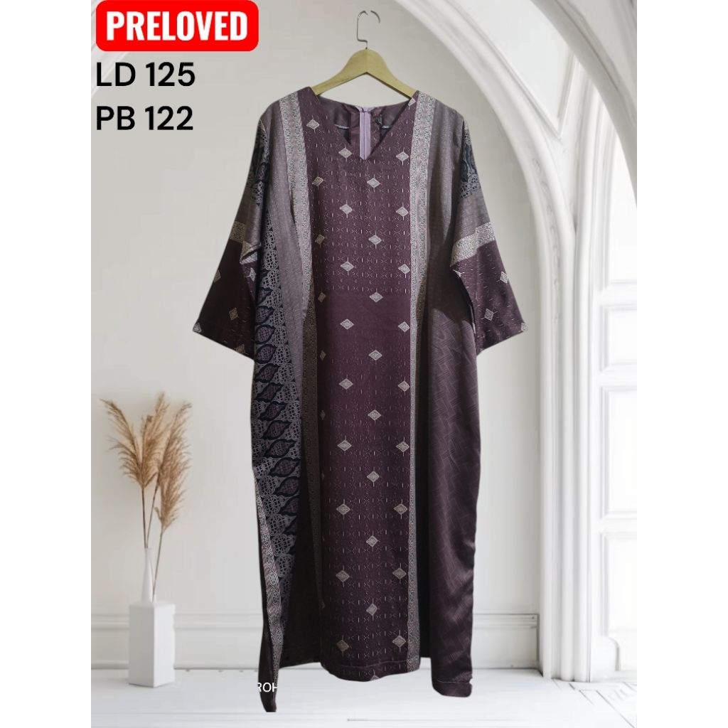 PL/Preloved gamis Armani silk sutra LD jumbo/ LD 125