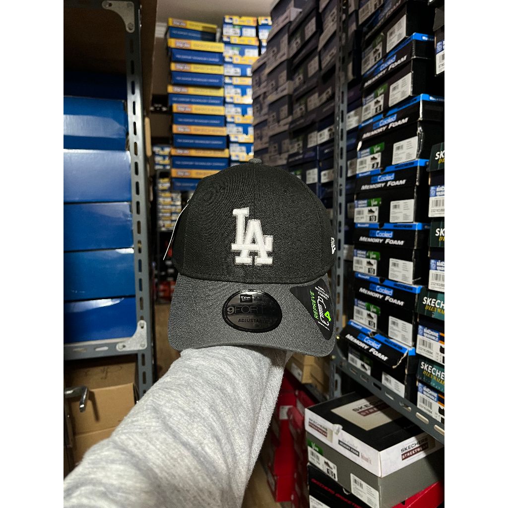 LIMITED EDITION 9FORTY NEW ERA LA DODGERS REPREVE 2 TONE BLACK/GREY CAP ORIGINAL 60588334