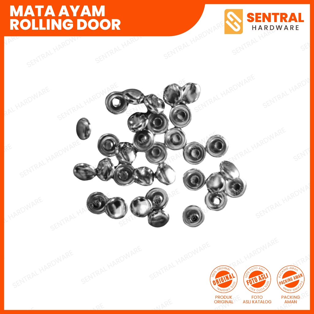 Mata Ayam Pintu Rolling Door Per Biji dan 1 Bungkus (100 Pcs)
