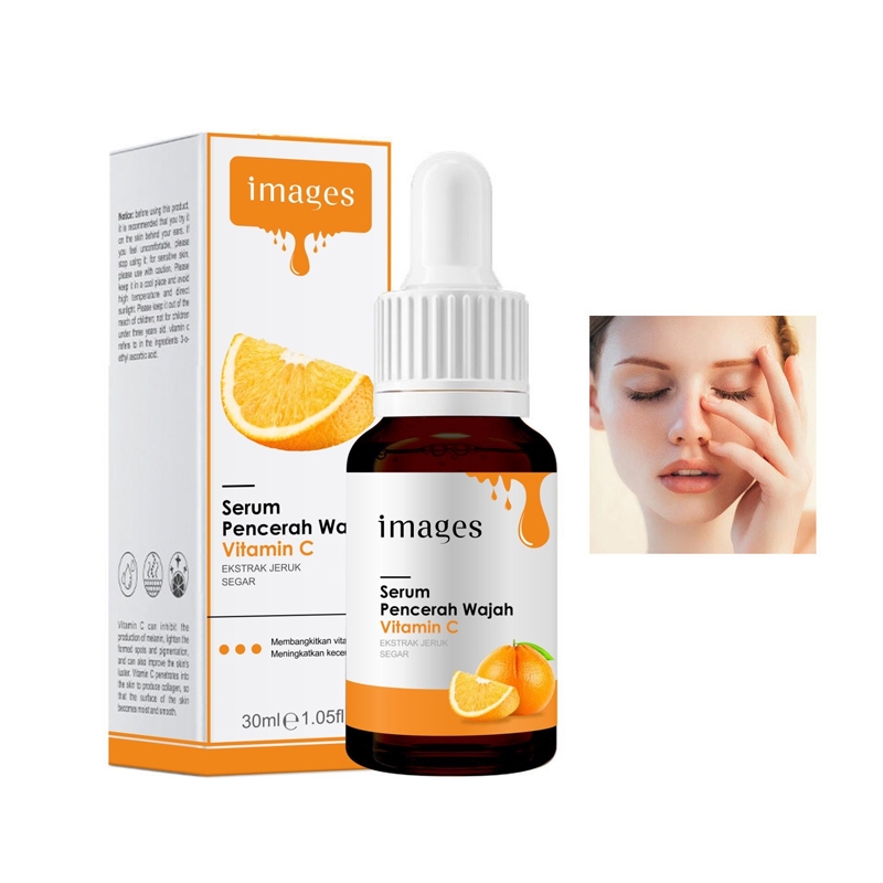 Serum Vitamin C IMAGES Ekstrak Jeruk Segar Ampuh Mencerahkan Wajah Penghilang Flek Hitam - minn
