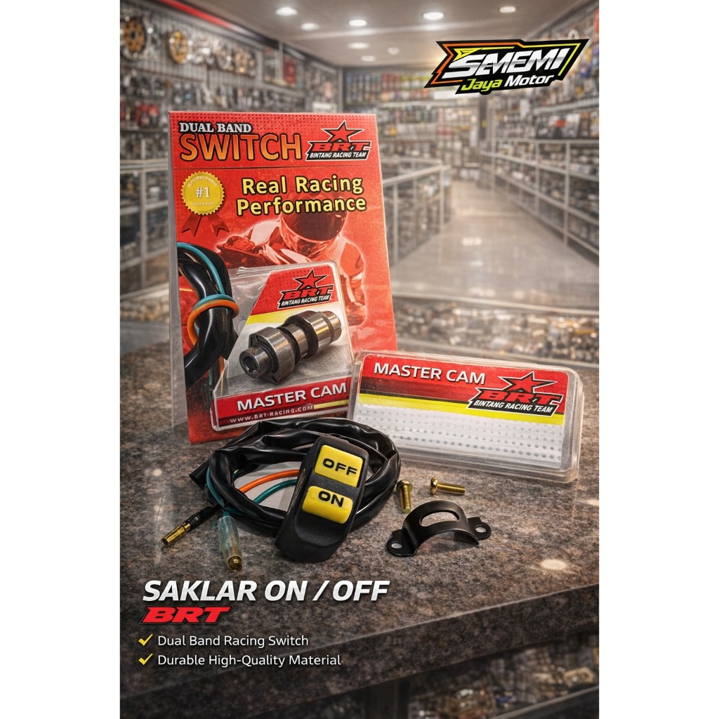 Saklar ON OFF BRT Original – Switch Racing Motor Presisi & Tahan Lama