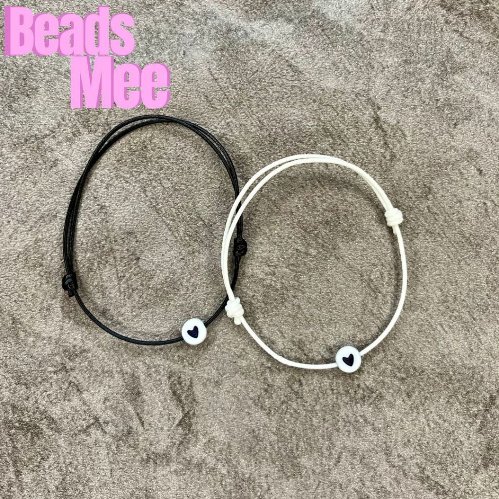 Gelang Hati Hitam Viral Gelang Tali Waterproof Murah Berkualitas