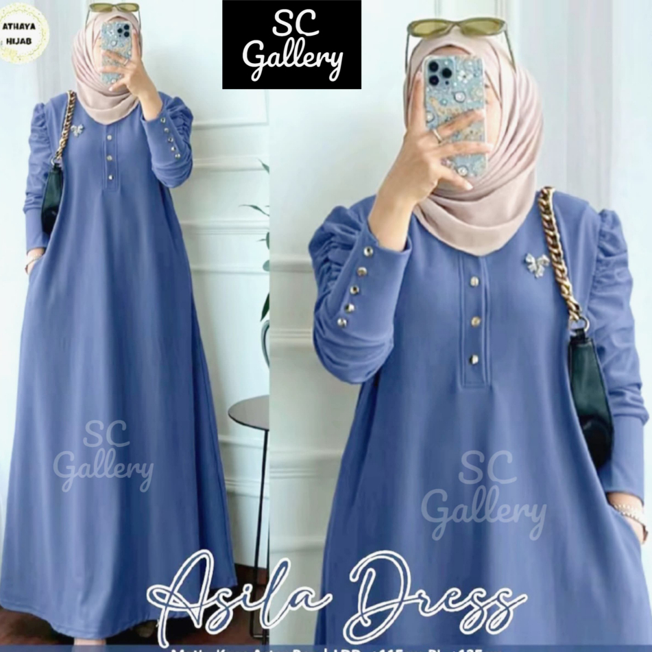 SG - Gamis Knit Rib Osaka  - Dress Wanita Terbaru 2026 - Gamis Maxy Lebaran Busui Friendly