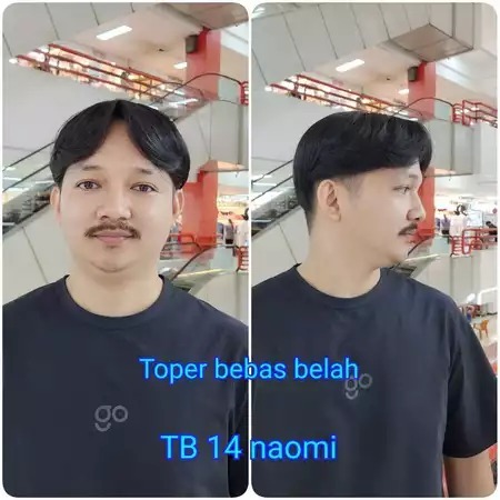 Touppe Pria Half Lace Bebas Belahan Bahan Fiber TB 14 Hitam