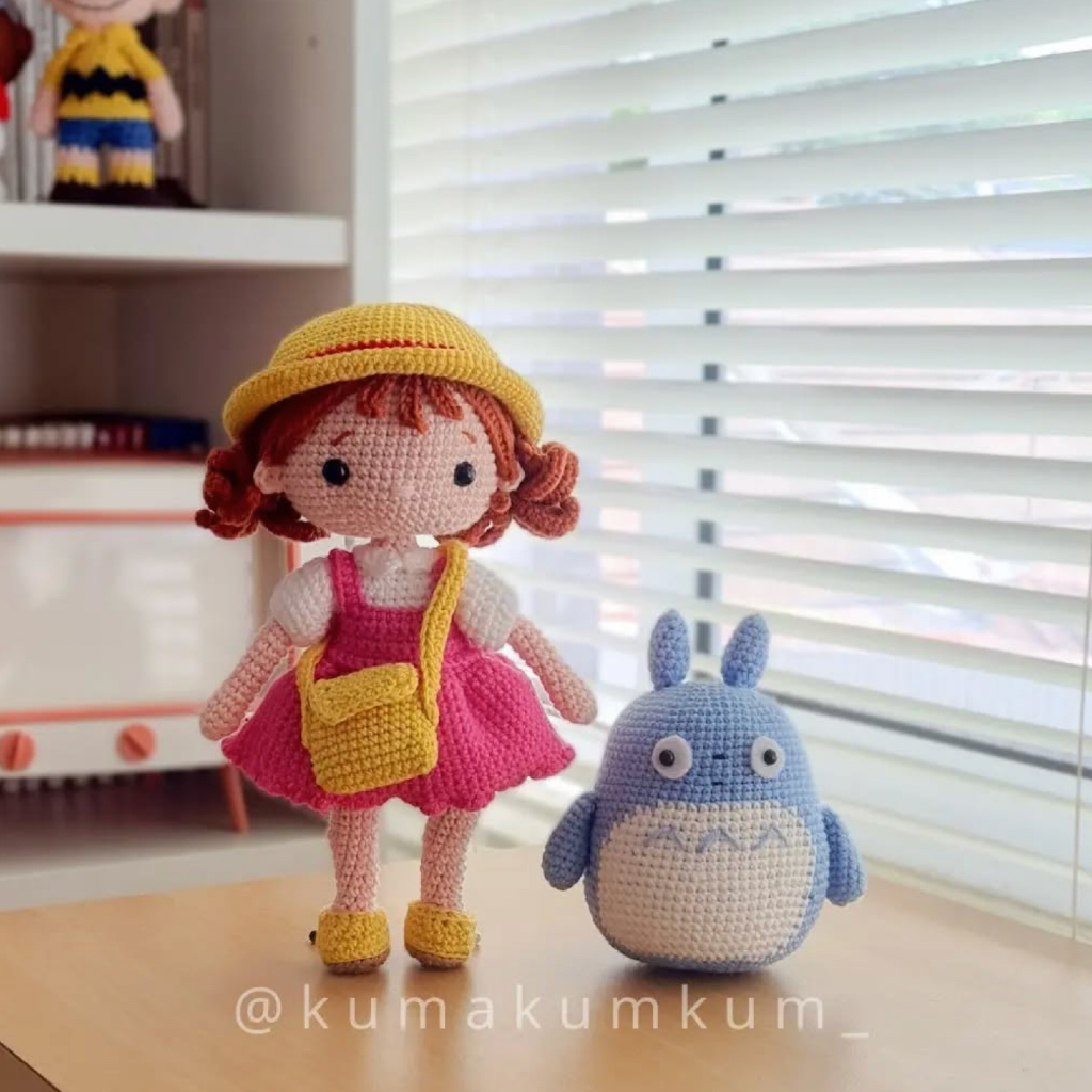 AMIGURUMI - Boneka Rajut Mei Kusakabe Totoro Ghibli - Made by Kumakumkum_