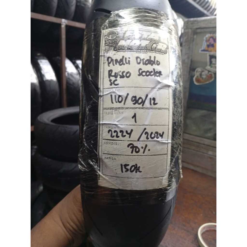 BAN COPOTAN PIRELLI DIABLO ROSSO SC RING 12 UKURAN 110 90 12 KODE2224