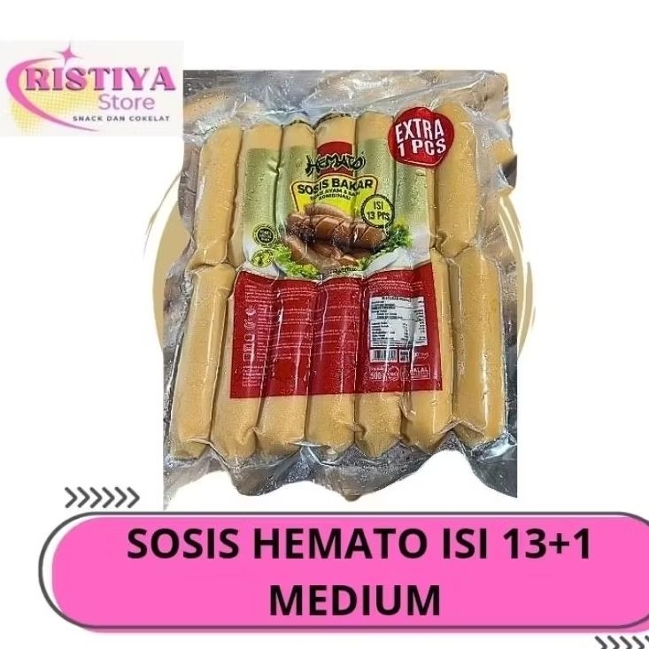 Sosis hemato isi 13+1 sosis bakar medium