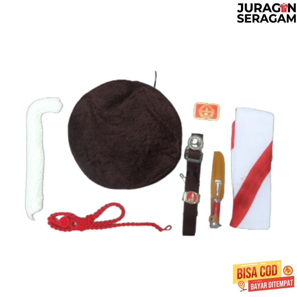 Alat Perlengkapan Pramuka Cowok Lengkap Sekolah SD