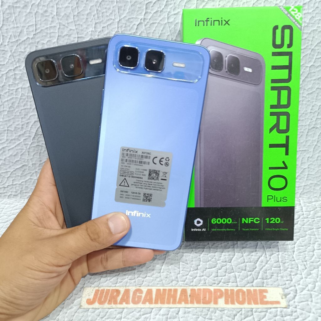 INFINIX SMART 10 PLUS 8/128GB HP BEKAS SECOND FULLSET