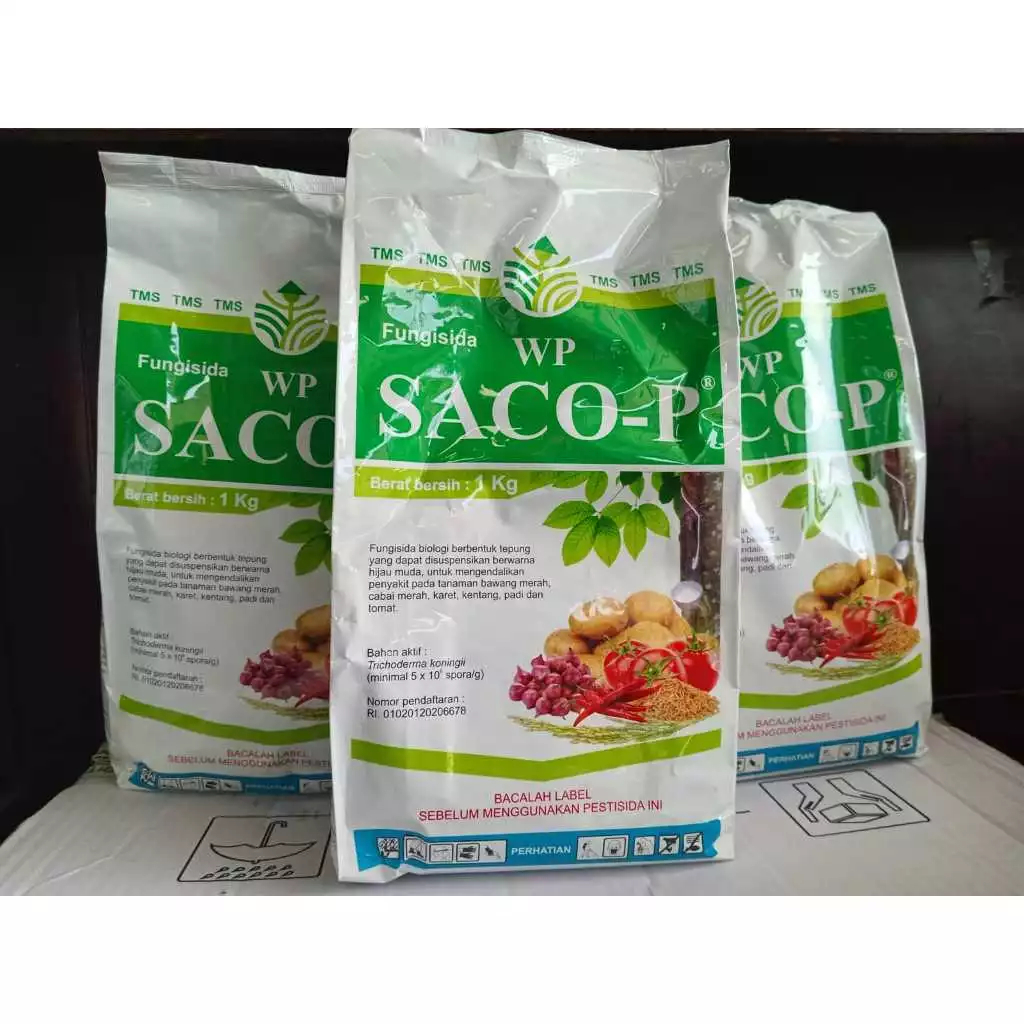 Fungisida Biologi SACO-P WP 1KG Obat Jamur Tanaman / Saco P