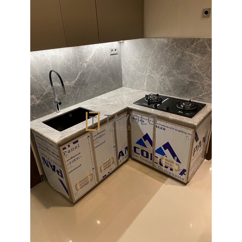 Marmer Hermes Grey | Jual Marmer Import Abu Abu | Top Table Kitchen | Backsplash Marmer Granit | Din