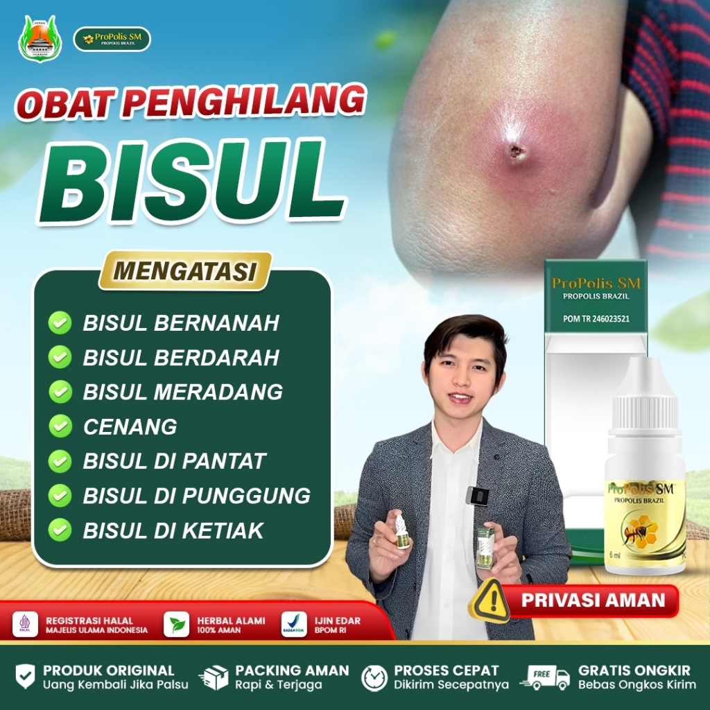 Obat Bisul Bernanah, Bisul Berdarah, Bisul di Pantat, Bisul di Ketiak, Bisul Kodok, Cenang Bernanah,