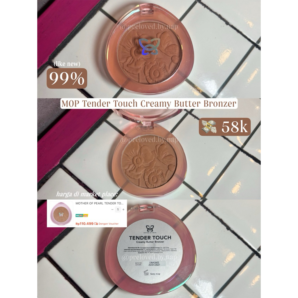 Preloved Like New | MOP Mother of Pearl Tender Touch Creamy Butter Bronzer