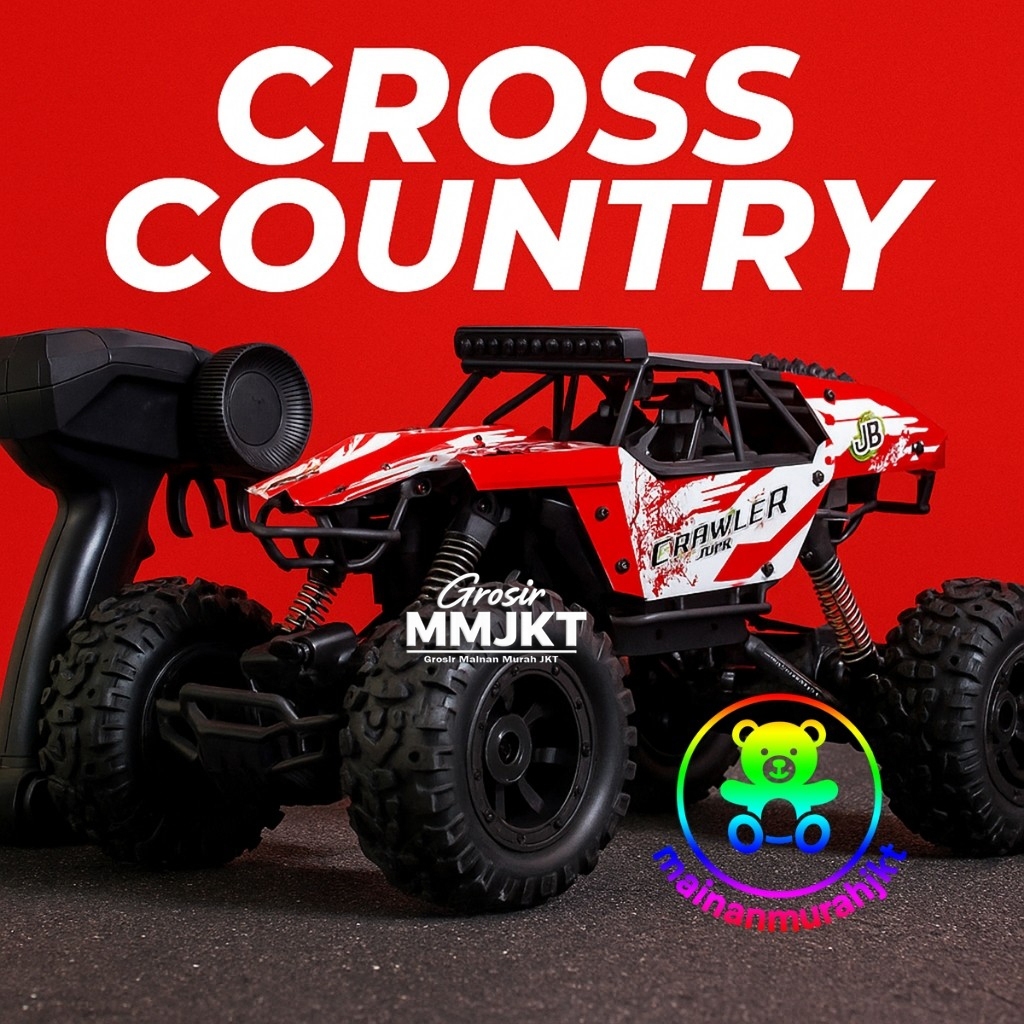 GROSIR MAINAN ANAK RC ROCK DEFENDER 4X4 PR-17789 JEEP ROCK OFFROAD ALLOY METAL MOBIL MOBILAN REMOT C