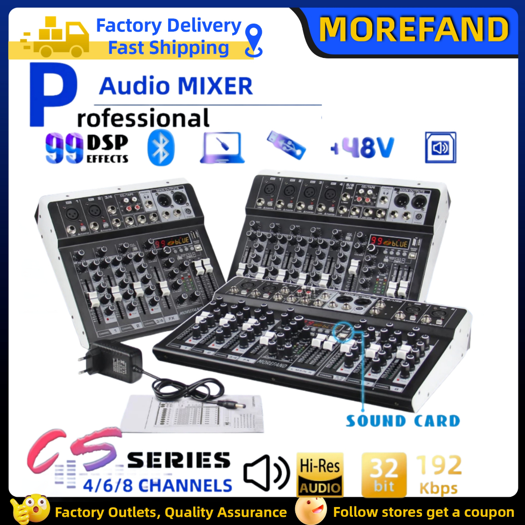 Mixer Audio 4 Channel Profesional CS4 mixer audio/mixer 4 chanel termurah /mixer mini/ Amplifier Blu
