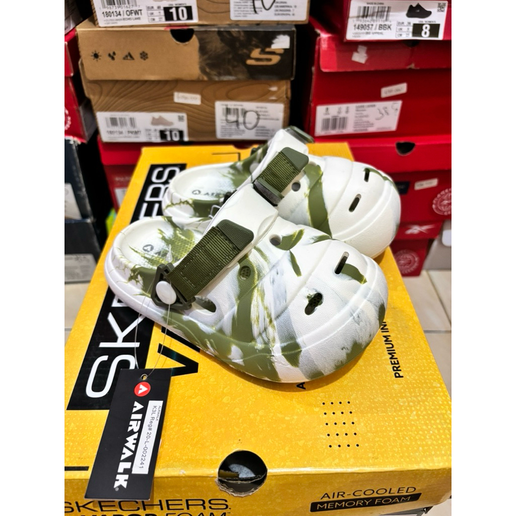 Sandal Anak Airwalk Warna White Green