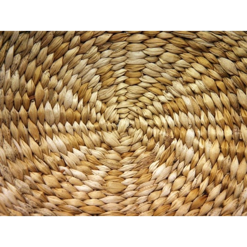 placemat eceng | tatakan piring eceng gondok / anyaman eceng gondok