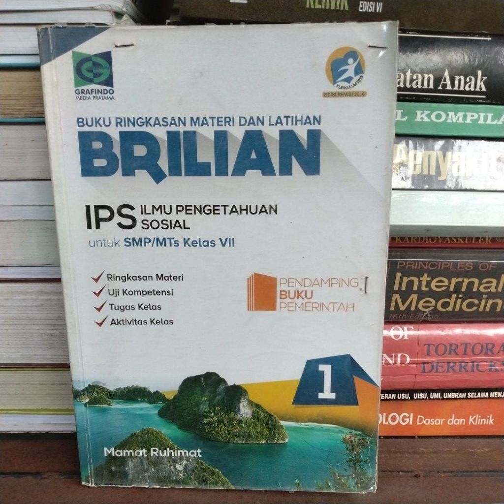 BUKU BEKAS ORIGINAL BRILIAN IPS SMP KELAS VII TAHUN 2013