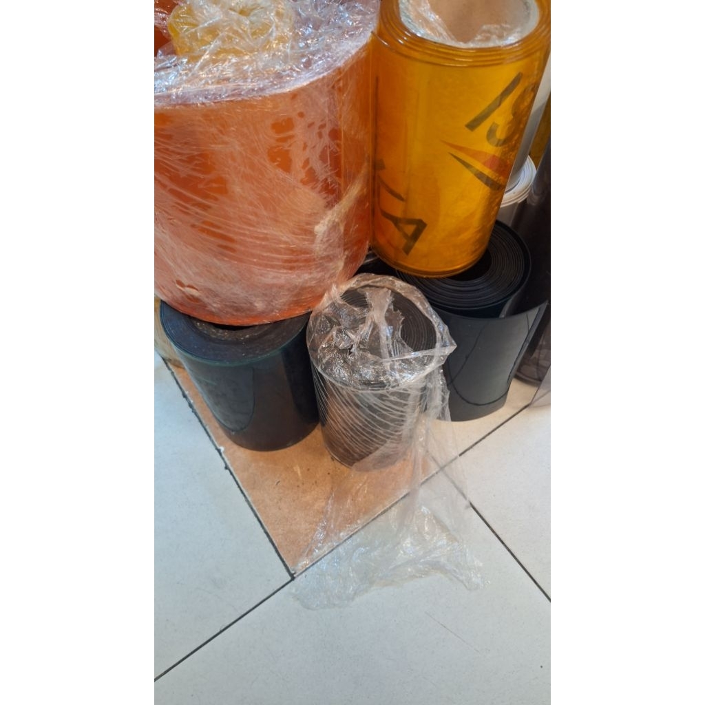PVC CURTAIN TIRAI PLASTIK PVC STRIP CURTAIN TIRAI PVC CURTAIN PVC (custom)2MMX20CM