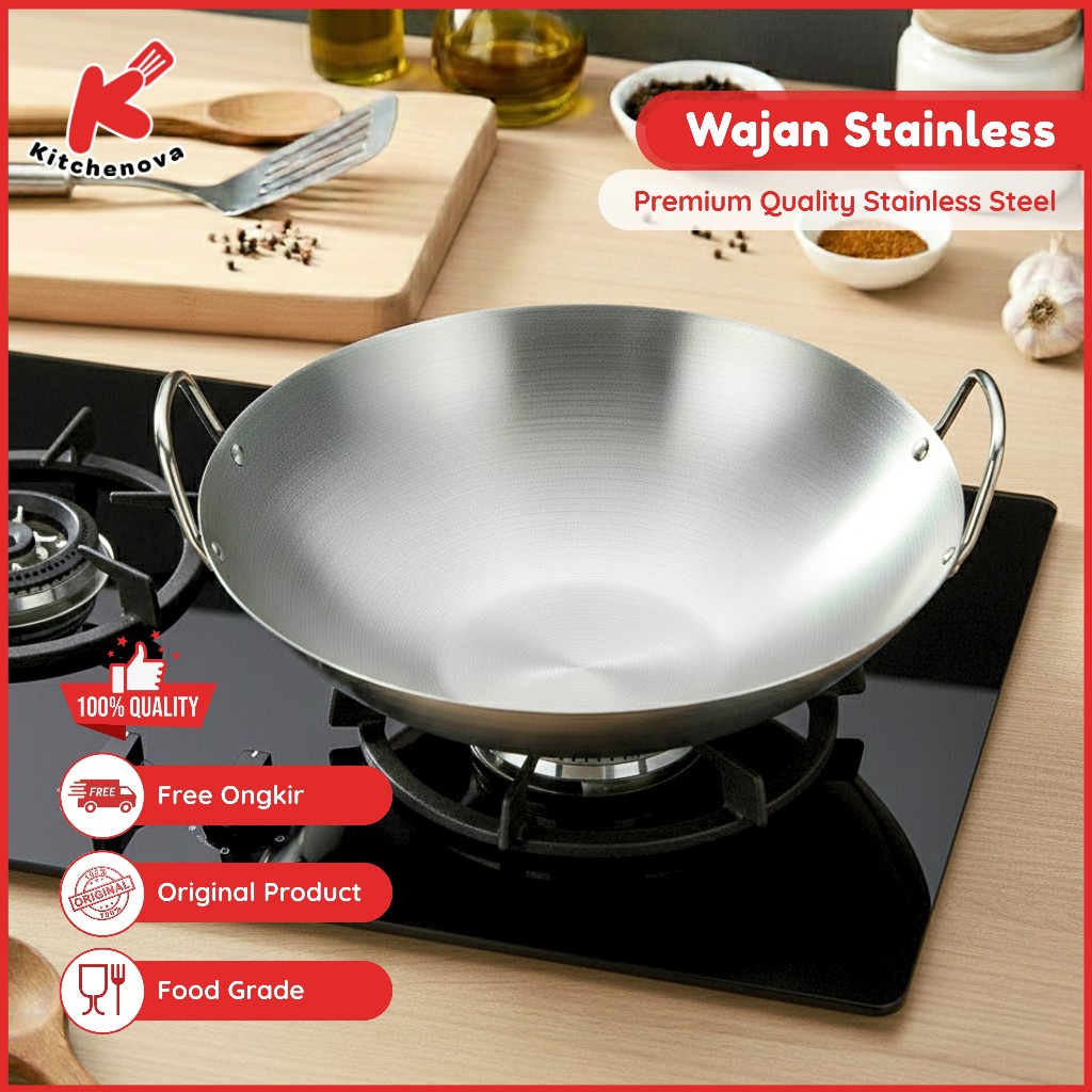 Wajan Teflon Ukuran Besar Frying Pan Anti Lengket Penggorengan Nasi Goreng  - 215