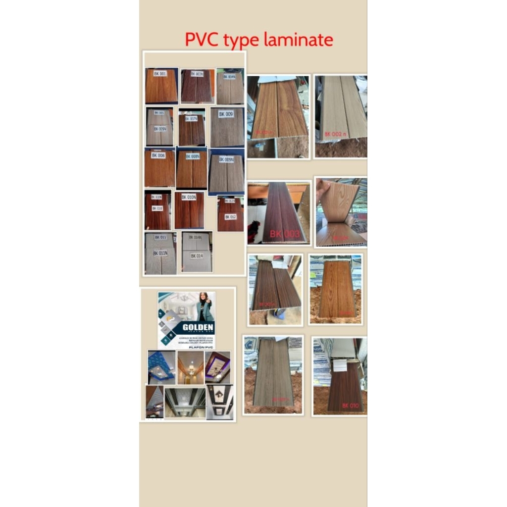 golden plafon pvc serat kayu