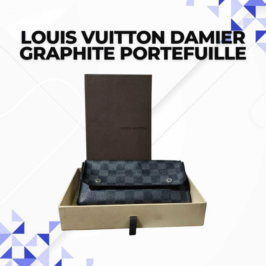 Louis Vuitton Damier Graphite Portefeuille Modulable Second Original 100%