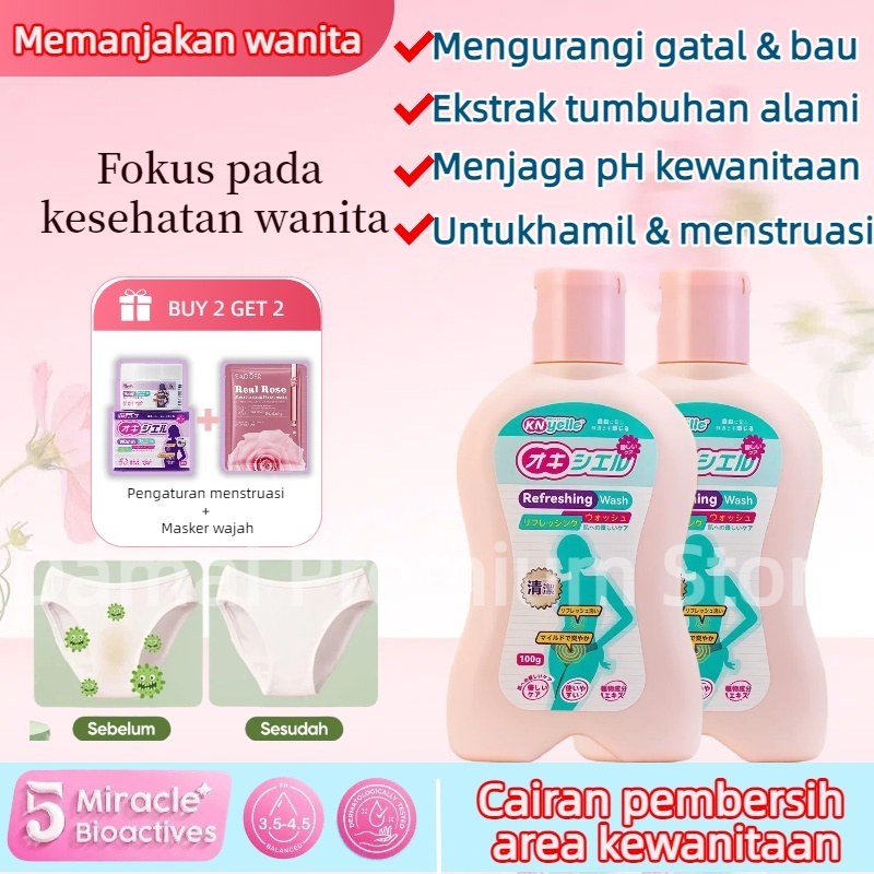 Knyelle-Feminine Wash Mengurangi gatal menghilangkan bau discharge wanita memulihkan keseimbangan fl