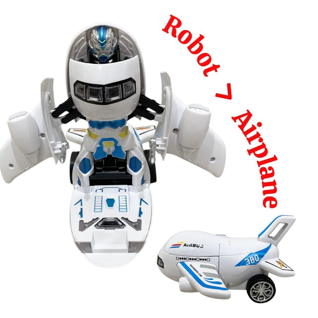 1251 Mainan Anak 2 In 1 Robot Pesawat Unik 1251 / Mainan Robot Super change Pesawat 2 IN 1 Unik / Pe