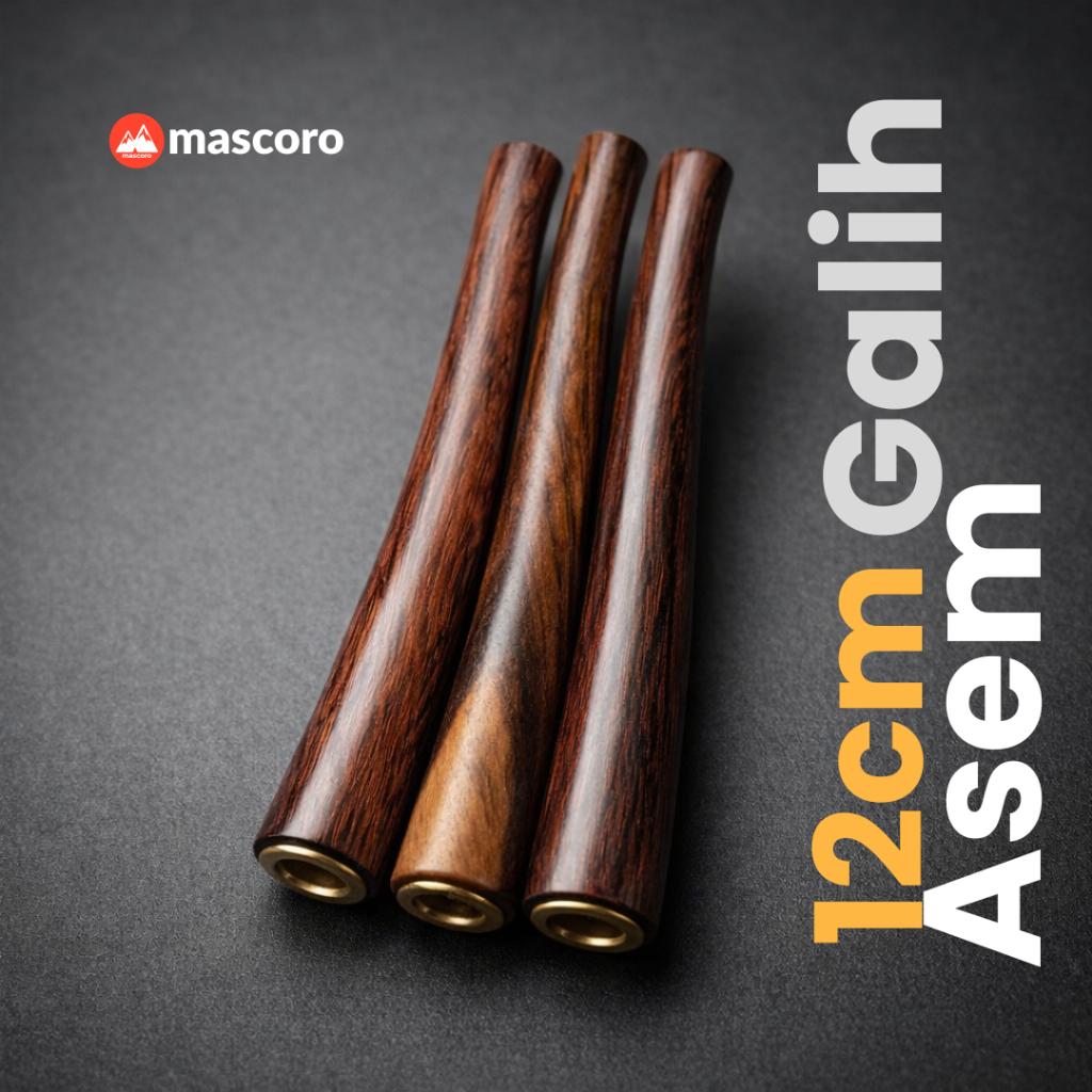 once piparokok cangklong galih asem panjang dan mini multi lubang tebal untuk kretek filter dan mild