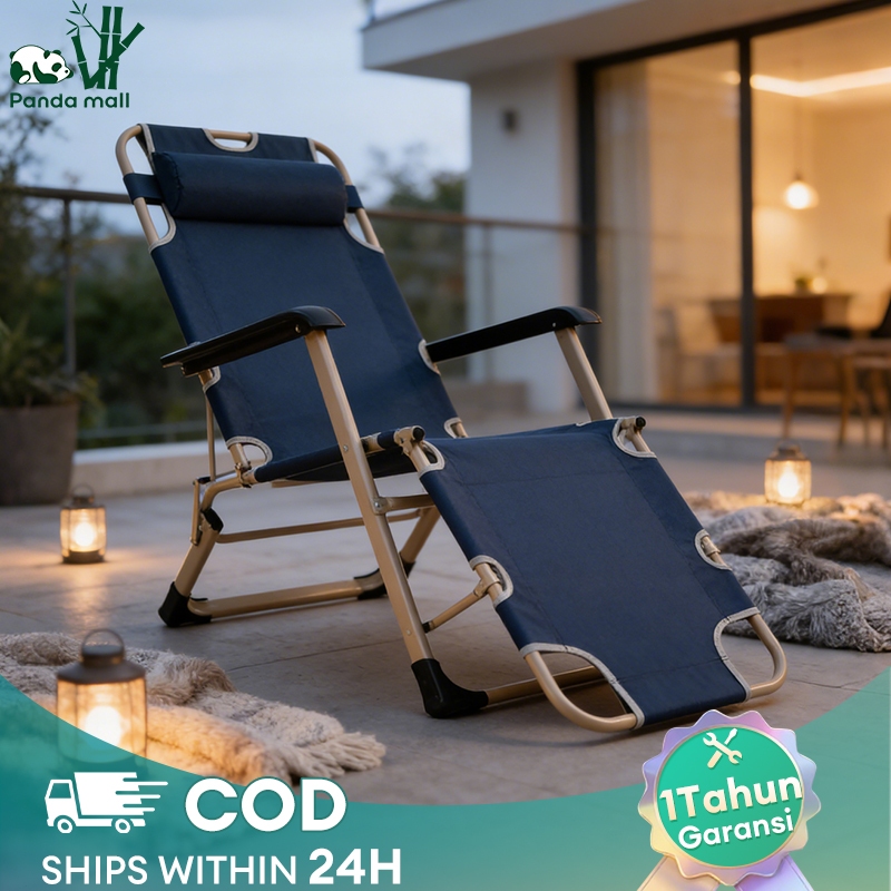 kursi lipat Kursi Santai Sofa Kasur Lipat Portable Tempat Tidur Lipat kursi lipat luar ruangan