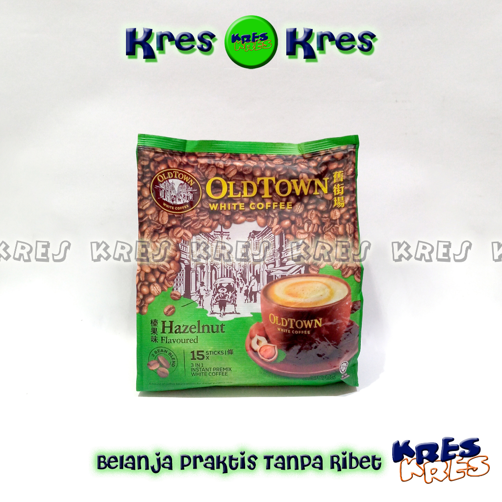 OLDTOWN White Coffee HAZELNUT Kopi Halal