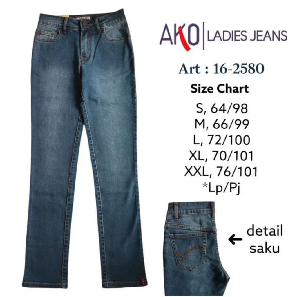 Celana wanita AKO Jeans(reguler/standart)