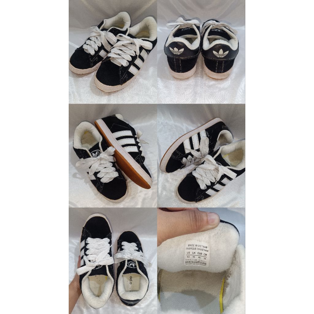 Sepatu Adidas Campus 00 Core Black Size 43 Sepatu Sneakers Pria Preloved