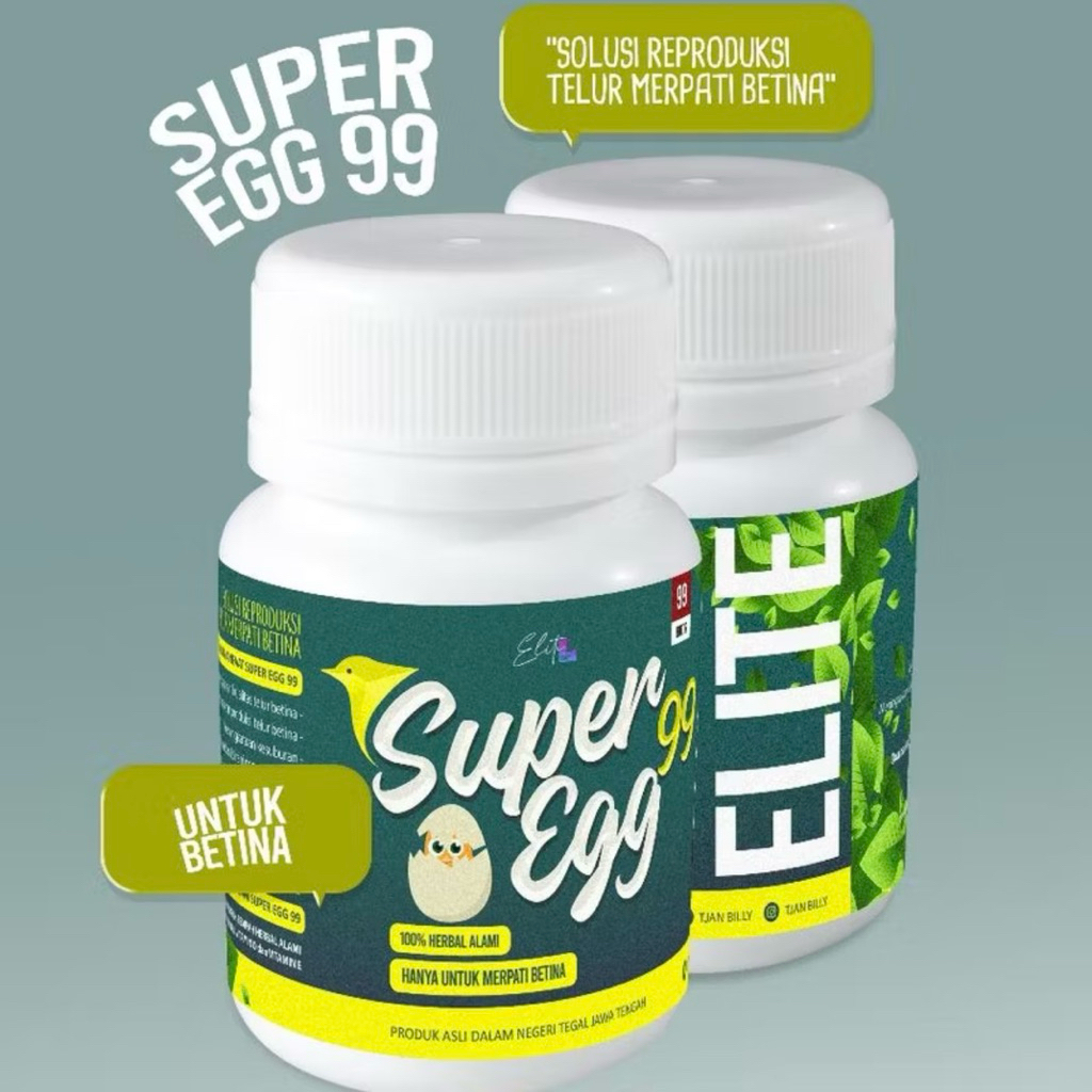 JAMU ELITE SUPER EGG 99 BURUNG MERPATI BETINA TELUR SUPLEMEN BURUNG BETELUR