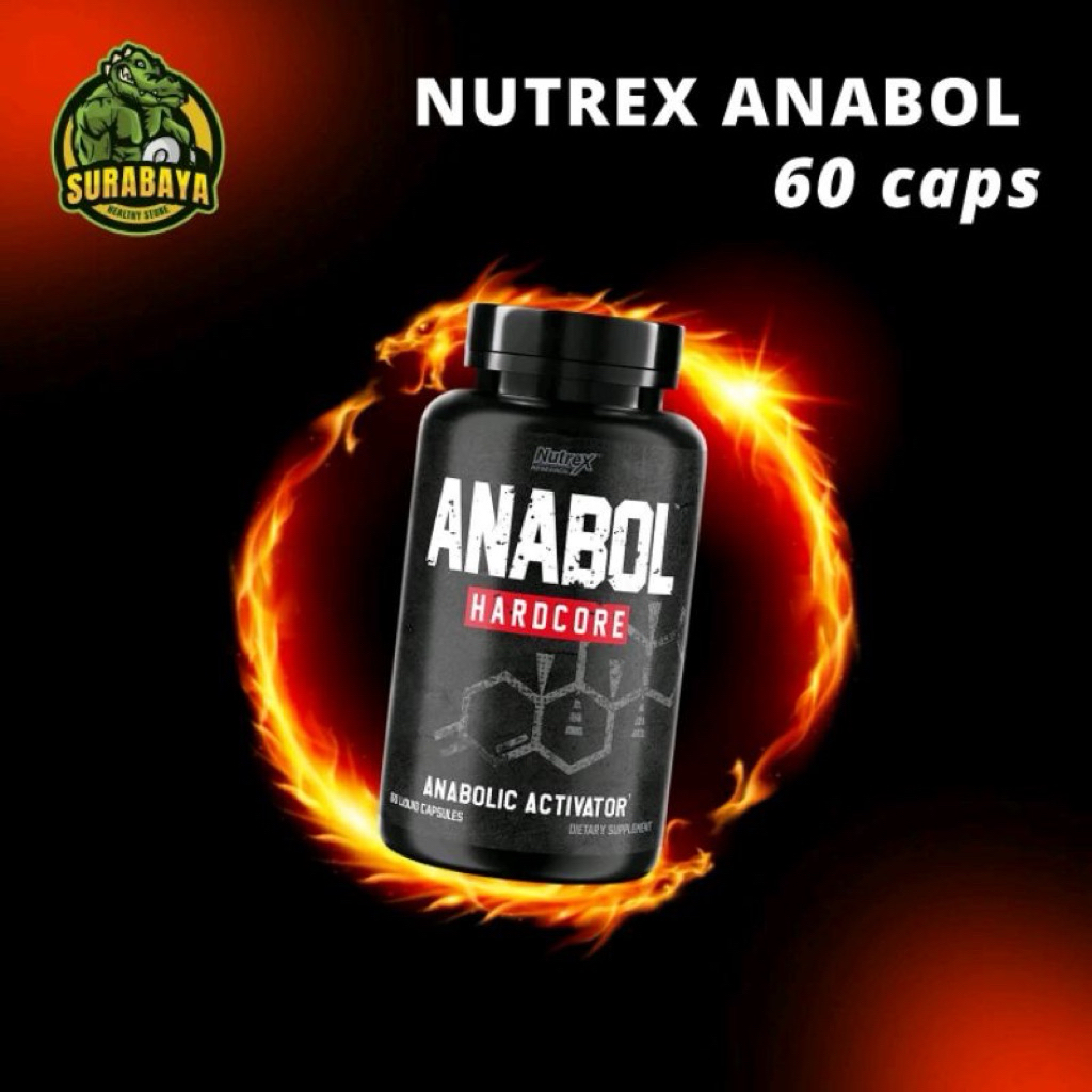 NUTREX ANABOL 60 KAPSUL SUPLEMEN FITNESS TESTOSTERON BOOSTER ON GYM