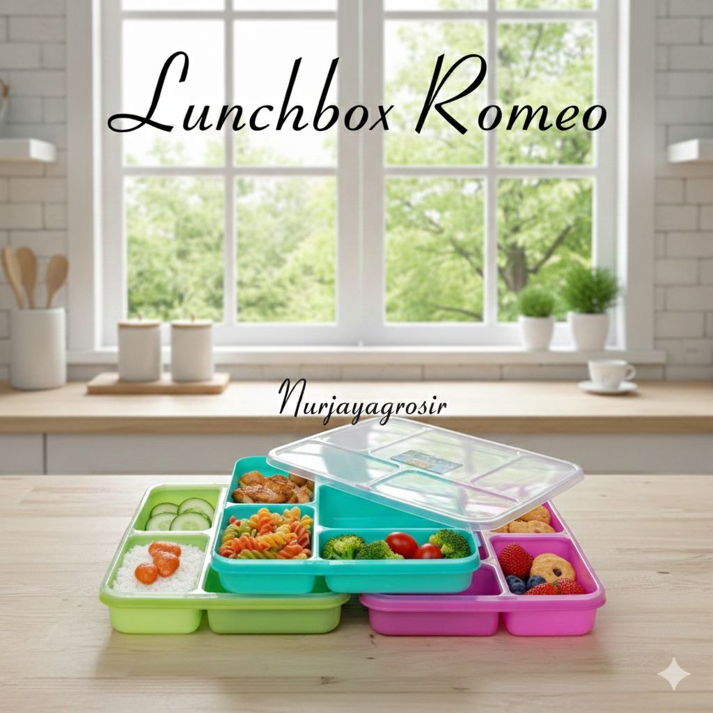 TEPAK MAKAN/ lunch box sekat 5 Food grade