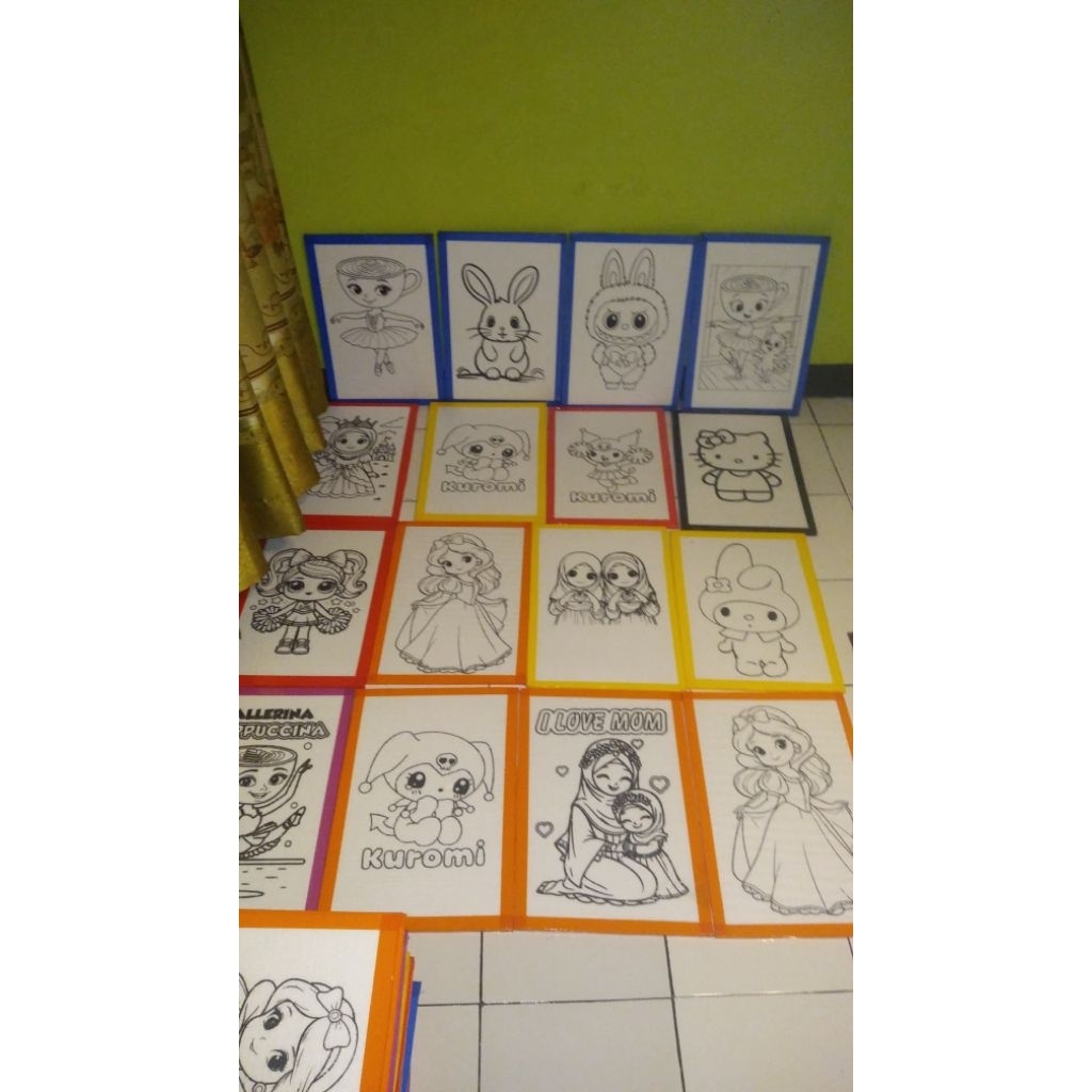 sterofoam lukis Karakter