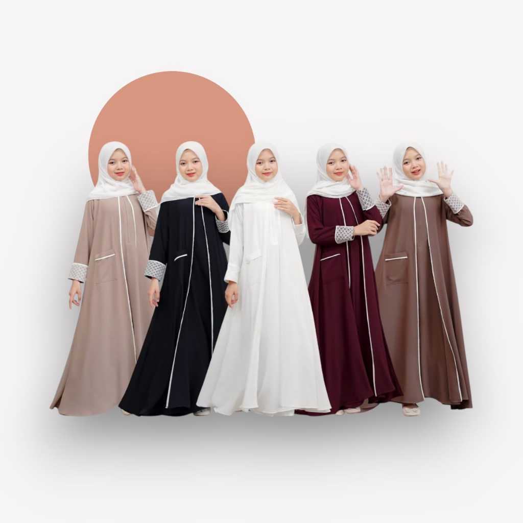 Gamis Anak perempuan Gamis rompi/pakaian anak perempuan terbaru Gamis Remaja Terbaru Dress Muslim